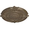Ekena Millwork Attica Acanthus Leaf Ceiling Medallion (Canopies up to 4 5/8"), 53 1/2"OD x 3 1/2"P, Warm Silver CM53ATWSS - alternate 3